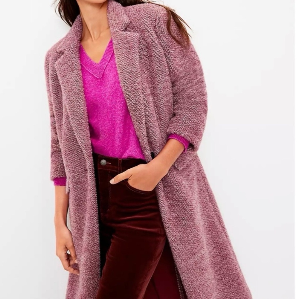 LOFT Herringbone Coat Jacket NWT - image 2